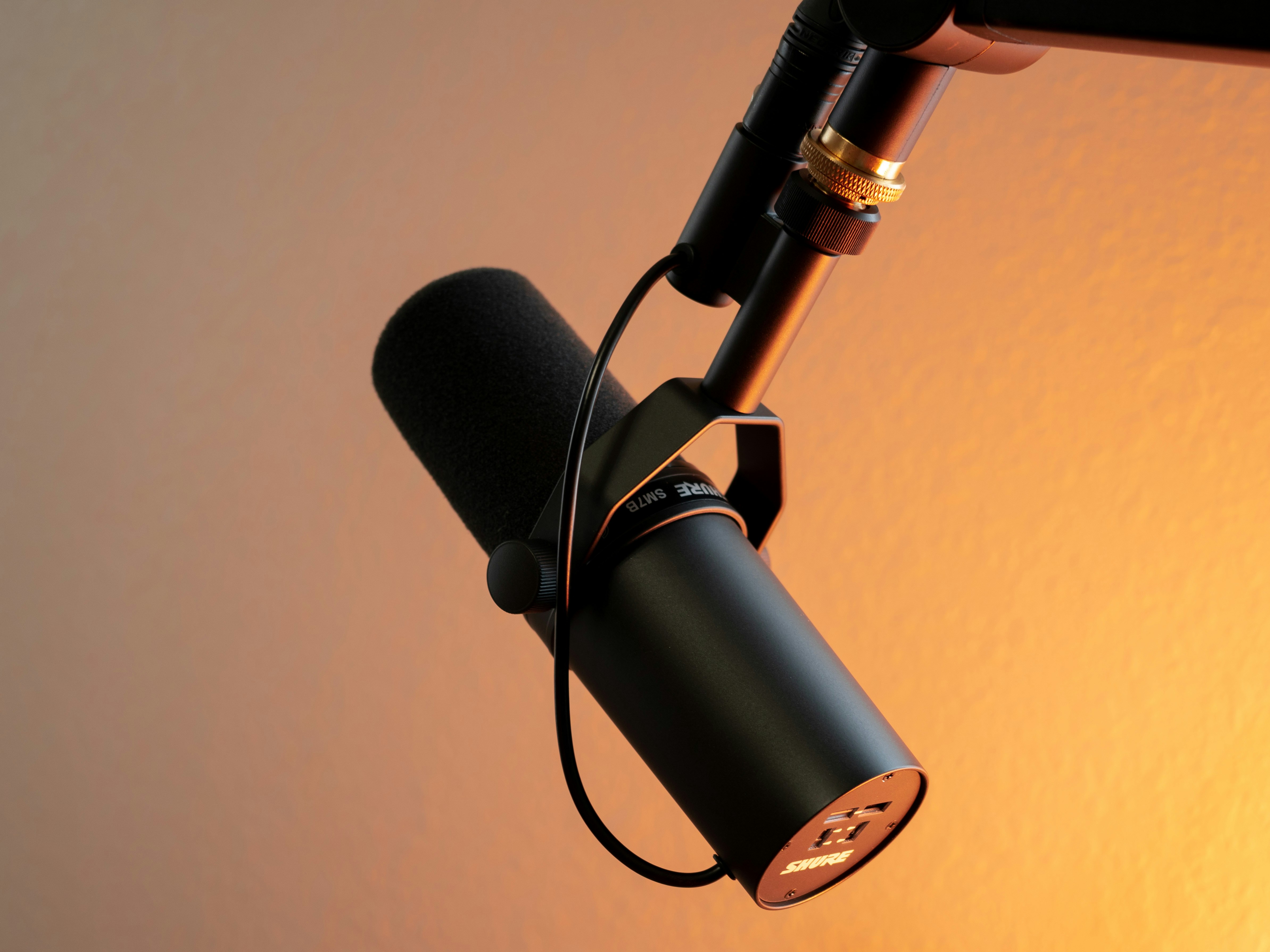 Professional condenser microphone for high-quality podcasting audio